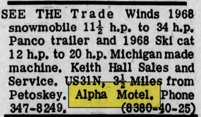 Alpha Motor Court - Nov 16 1967 Article